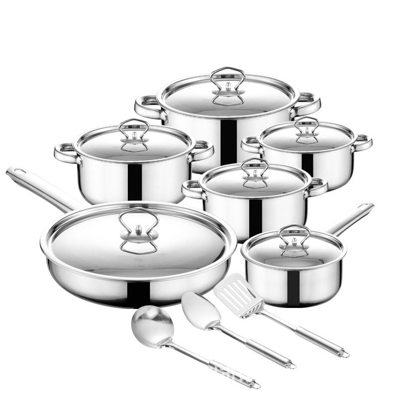 CasaVeloce 15-piece stainless steel cookware set — image 1