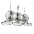 CasaVeloce removable-handle stainless steel pan set — image 1