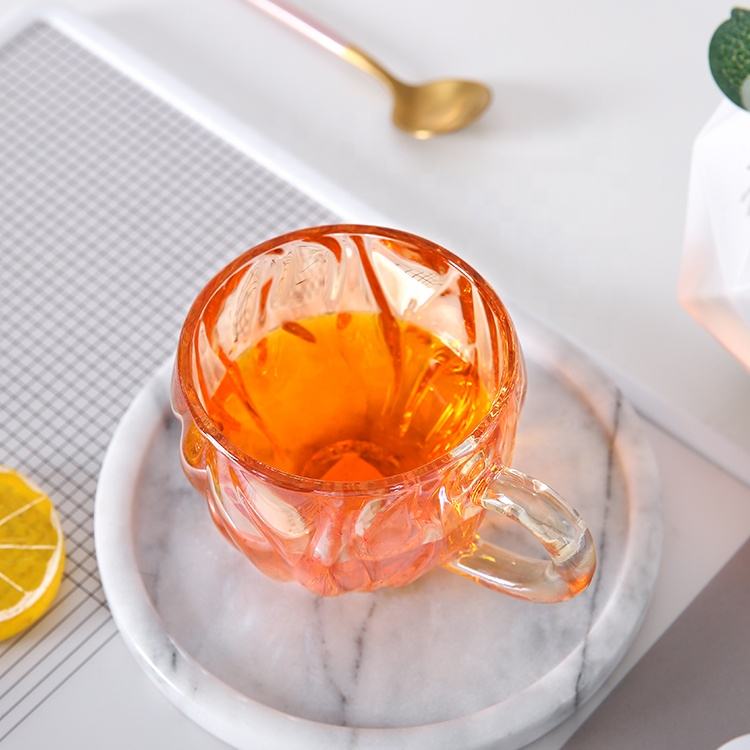 CasaVeloce amber glass tea cup — image 3