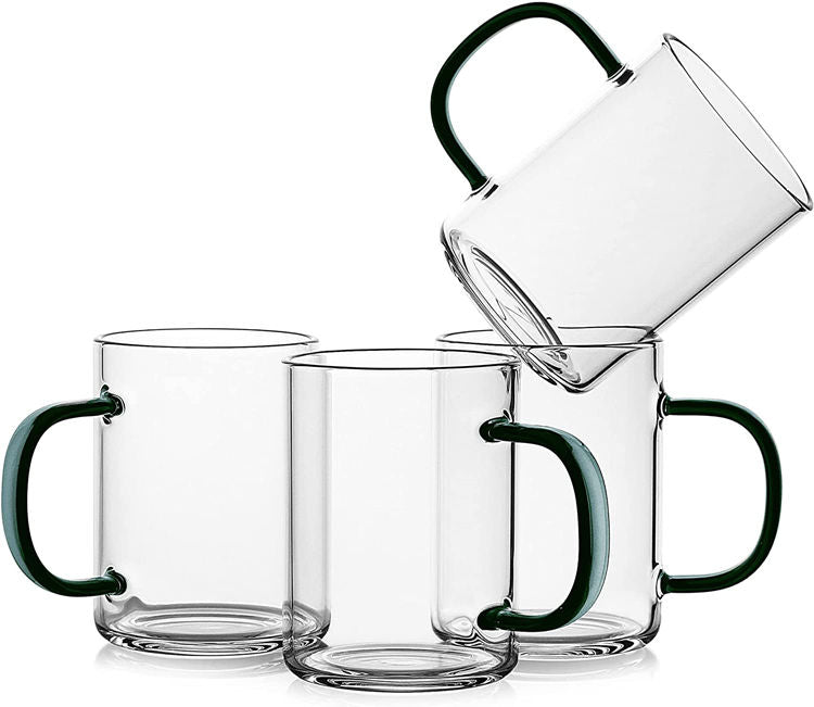 250 ml Clear Handled Glass Drinking Cup — view 1