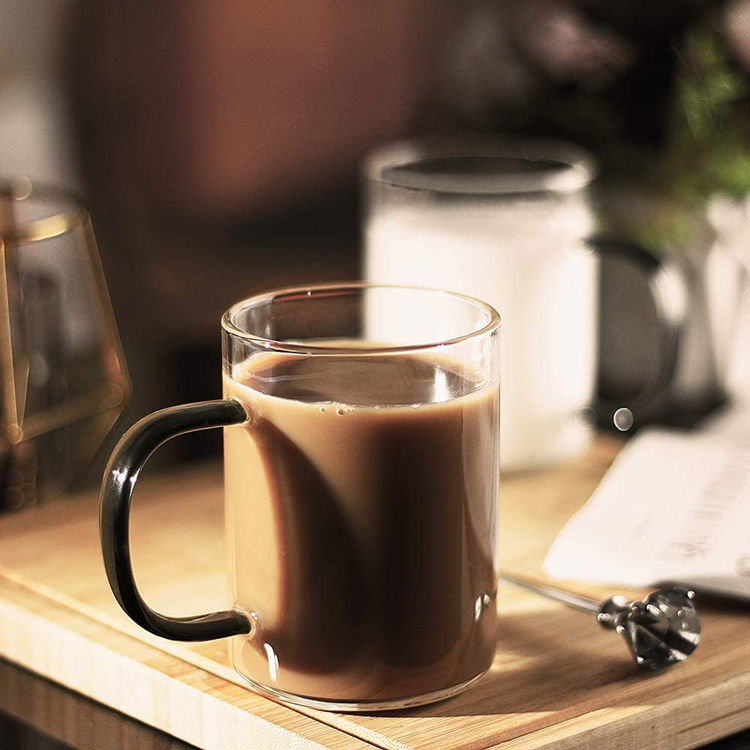 250 ml Clear Handled Glass Drinking Cup — view 2