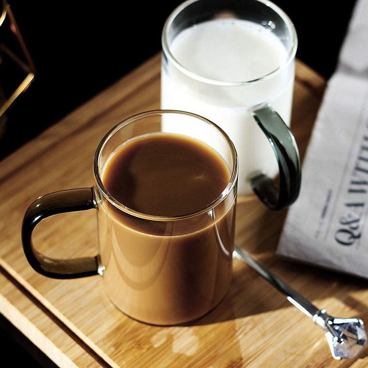 250 ml Clear Handled Glass Drinking Cup — view 3