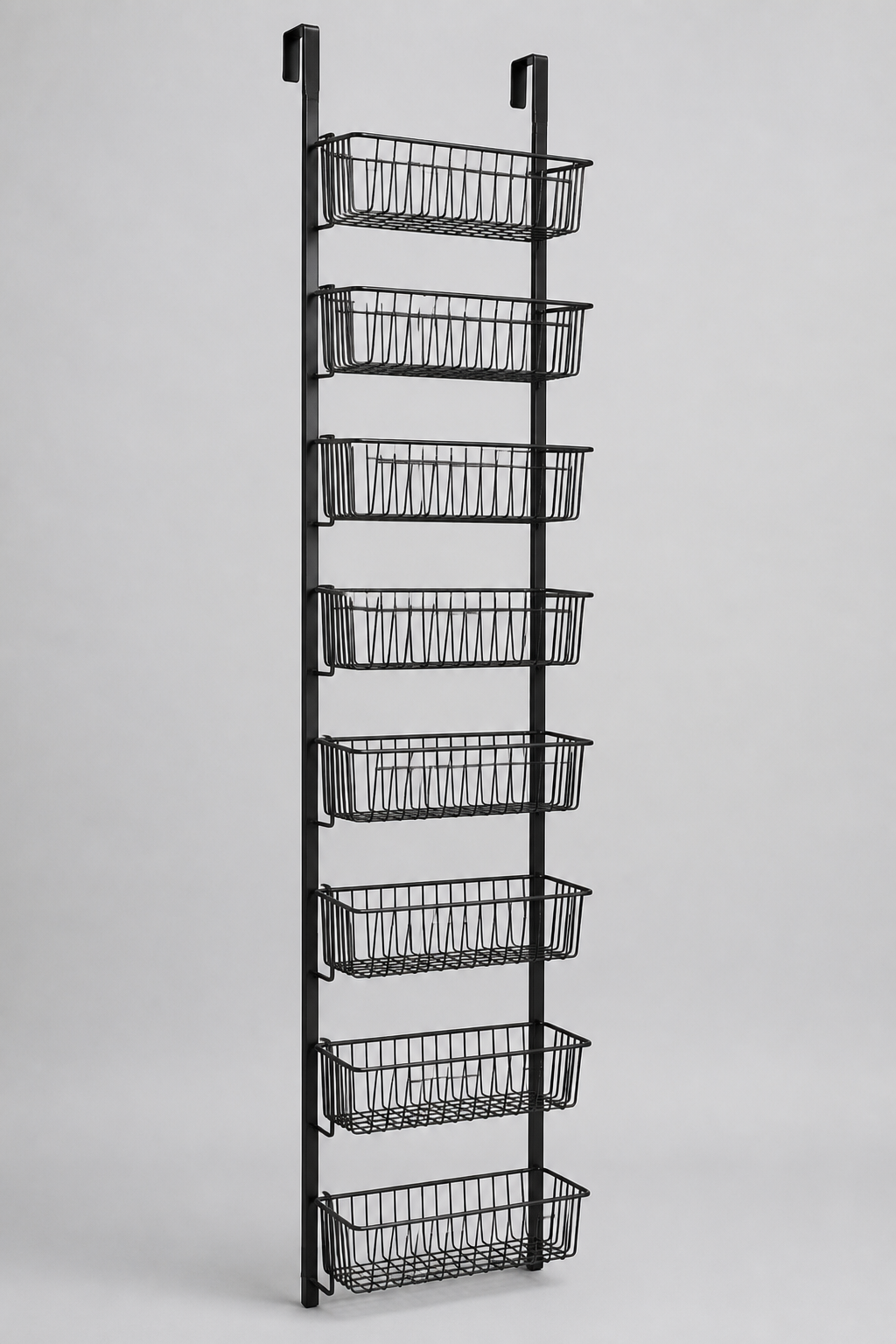 AI-generated visualization — 8-Tier Over The Door Pantry Organizer Hanging Storage Rack Adjustable Kitchen, view 3