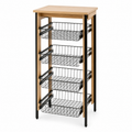 AI-generated visualization — 4-storey Iron Frame With Pull-out Basket, view 1